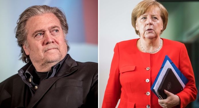 Steve Bannon heeft geen goed woord over voor Bondskanselier Merkel
