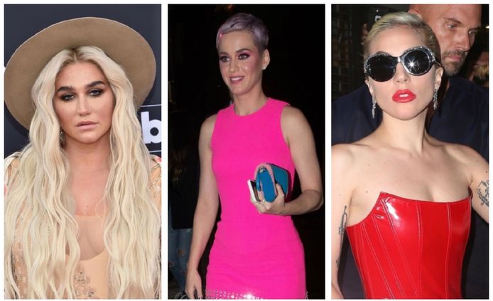 Kesha, Katy Perry en Lady Gaga