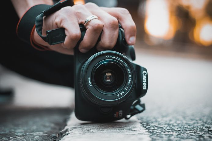 Digitale camera illustratiebeeld.