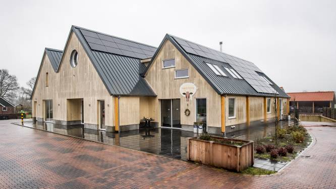 Boven het maaiveld: boerderij van hout in De Lutte