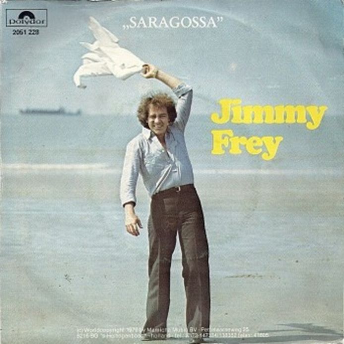 Jimmy Frey op de platenhoes van Zaragoza