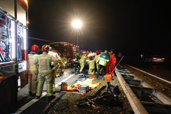 Aanrijding door spookrijder op A2 bij Maarheeze