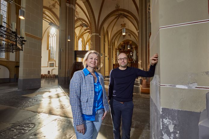 Bibi Bodegom en Nicolai Huls in een ambiance die nog weinig doet denken aan een groot foodfestival. Maar daar komt dit weekend verandering in.