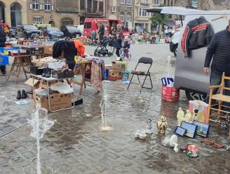 Fonteintjes spuiten plots water tijdens rommelmarkt: “Gaat om een menselijke fout”