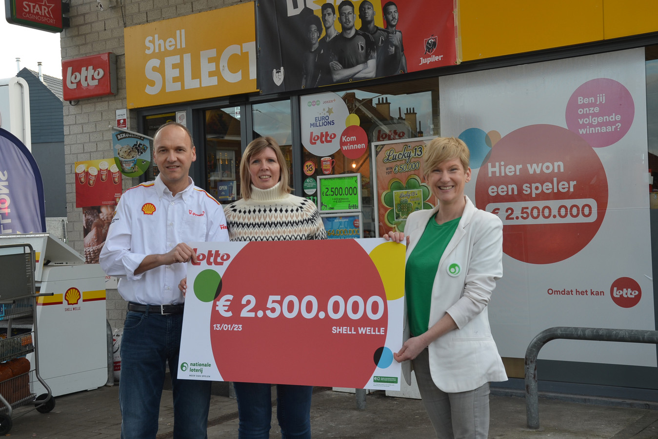 2,5 miljoen euro voor Lotto-miljonair die ticketje kocht in Shell ...