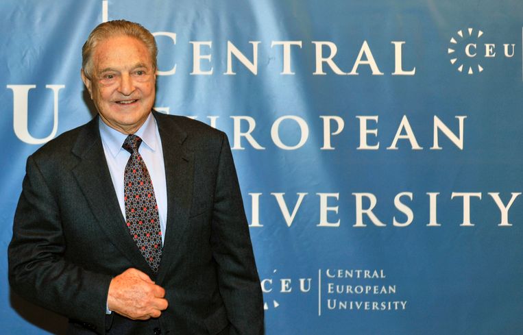 George Soros gaf in 2009 vijf dagen lang een speciaal college aan de CEU.  Beeld AP