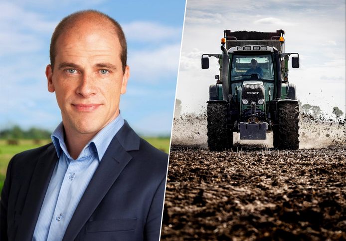 Boeren hangen de vlaggen weer goed langs de A1 na de verkiezingszege van BBB. Inzet: Diederik Samsom.