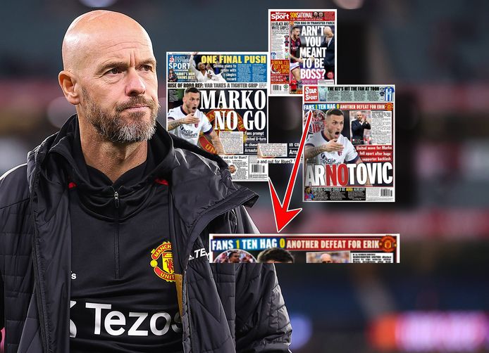 Erik ten Hag nu al in het nauw? 'Fans 1 -  Ten Hag 0.'