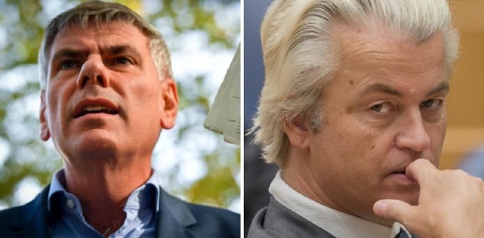 Links: Filip Dewinter. Rechts: Geert Wilders.