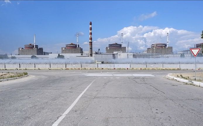 Nucleaire centrale Zaporizhzhia in Oekraïne.