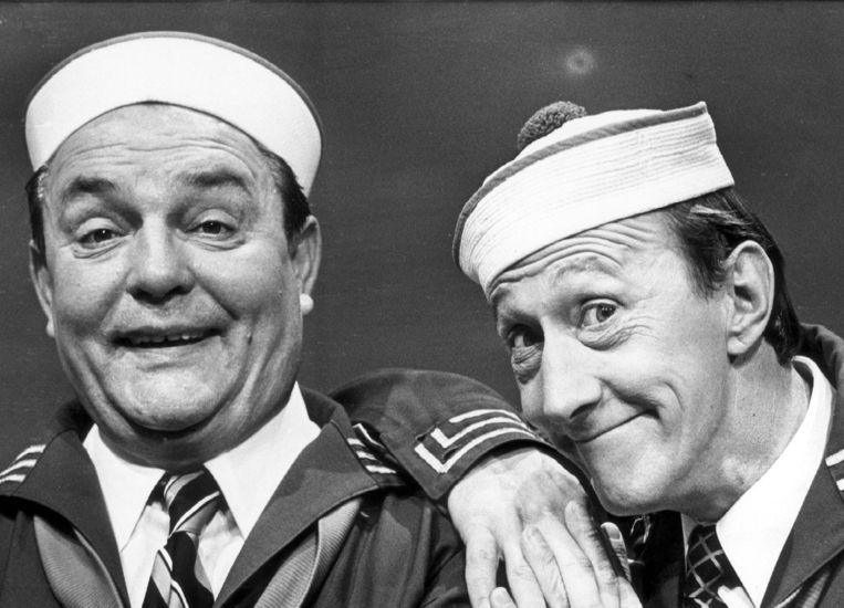 Peppi en Kokki, gespeeld door Gerard van Essen en Herman Kortekaas. Beeld ANP