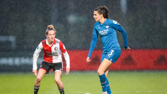 PSV Vrouwen blijft bij Feyenoord steken op gelijkspel