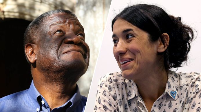 Denis Mukwege en Nadia Murad.