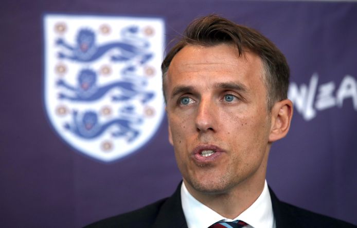 File photo dated 29-01-2018 of England Women head coach Phil Neville. ! only BELGIUM !