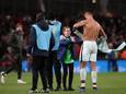Cristiano Ronaldo gaf z'n shirt aan een jonge Ierse fan.