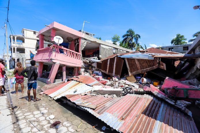 De schade na de zware aardbeving in Haïti.