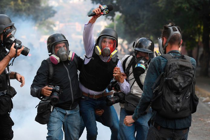 Journalist in Venezuela aan het werk in uitzonderlijke omstandigheden