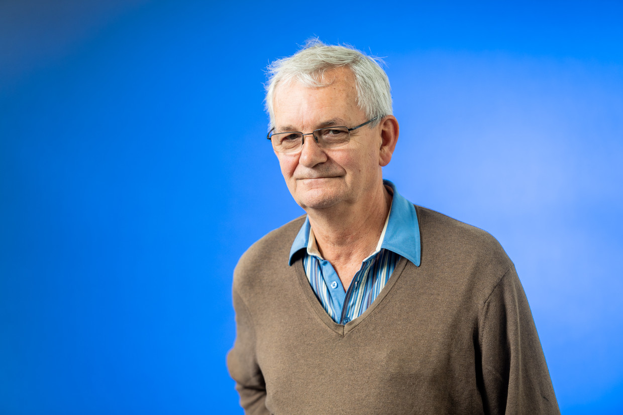 Fotograaf Martin Parr op het Edinburgh International Book Festival 2019. Beeld Getty