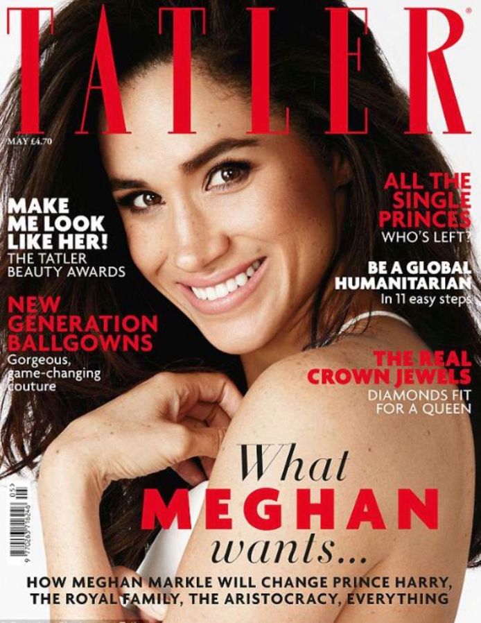 Meghan Markle op de cover van Tatler.