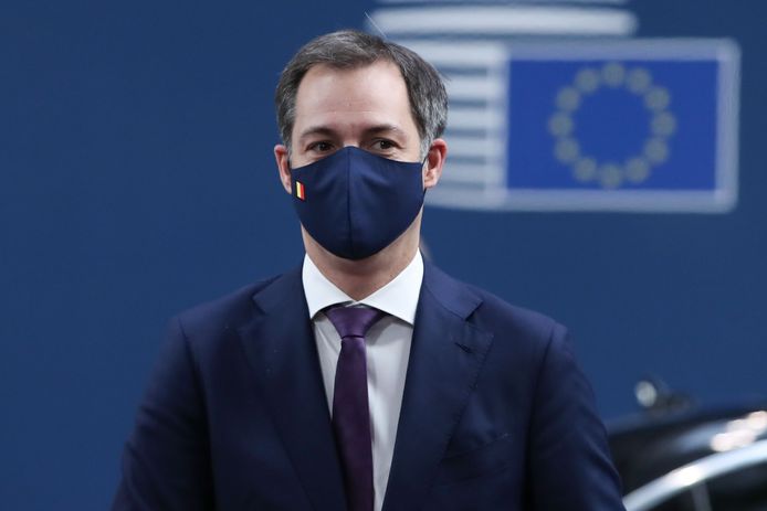 Le Premier ministre Alexander De Croo, arrivant jeudi au sommet européen à Bruxelles