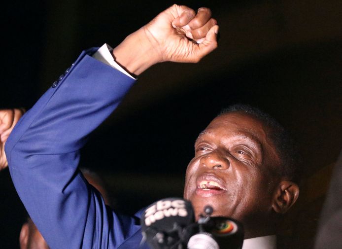 Emmerson Mnangagwa wordt morgen de nieuwe president van Zimbabwe.