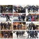 Russisch protest tegen de barbarij