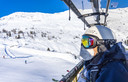 Wintersporters in het skigebied van Tirol