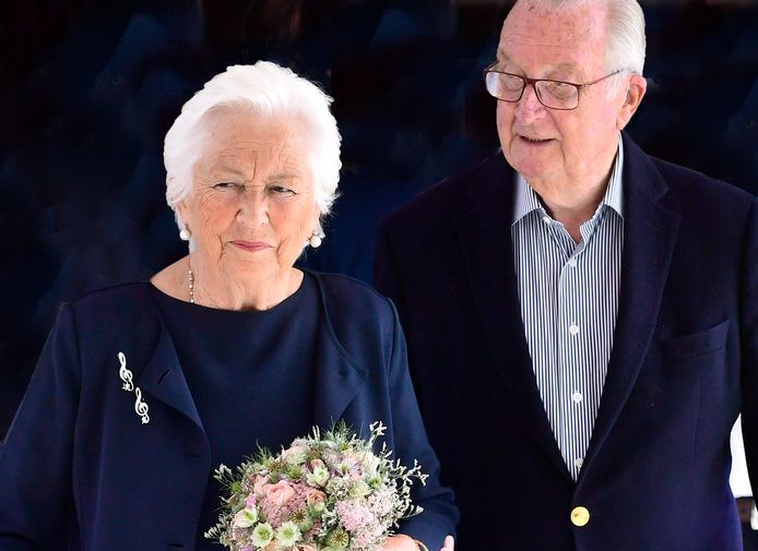 Koningin Paola en koning Albert in juli 2020.