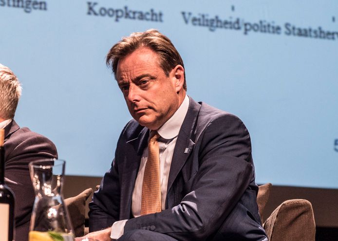 Bart De Wever tijdens het debat.