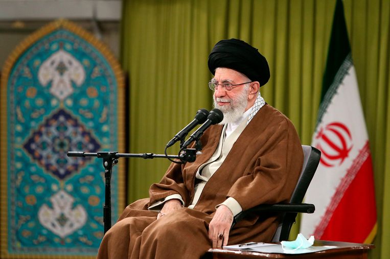 Ayatollah Khamenei, de hoogste leider van Iran.  Beeld AP