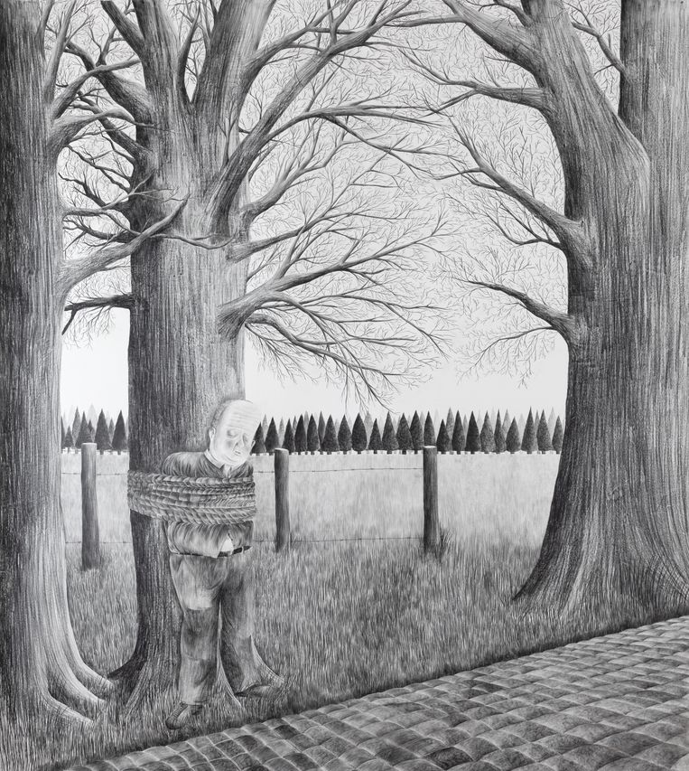 'On the Road Again', 2021, 270 x 240 cm. Beeld DENNIS TYFUS