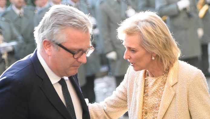Laurent et Astrid à la Fête du Roi, le 15 novembre 2014.