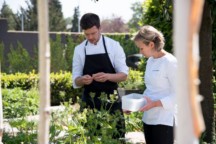 Jonas en Laurence Hageman van restaurant De Vijf Seizoenen in Brakel zijn grote fan van schorseneren: "je kunt ze op veel meer manieren bereiden dan enkele die klassieke manier met witte saus/"