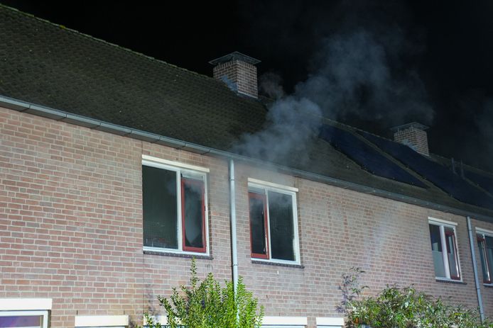 Woningbrand aan het Perenhof in Oss.