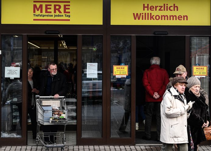 Een supermarkt van de keten 'Mere' in Duitsland.