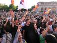 Vandaag protesteerden in Jerevan opnieuw tienduizenden mensen tegen het afstaan van grondgebied aan Azerbeidzjan.