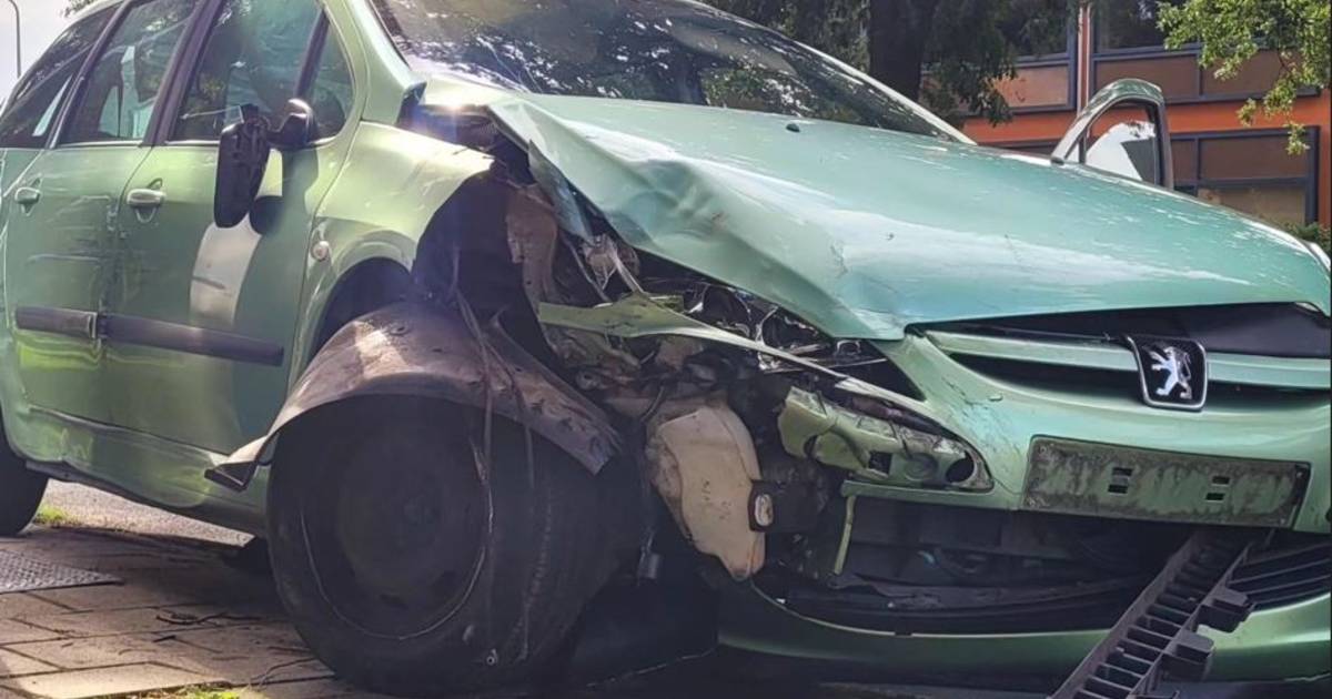 Autodief in Zwolle veroorzaakt aanrijding tijdens achtervolging.