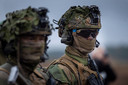 Noorse soldaten nemen deel aan een NAVO-oefening.