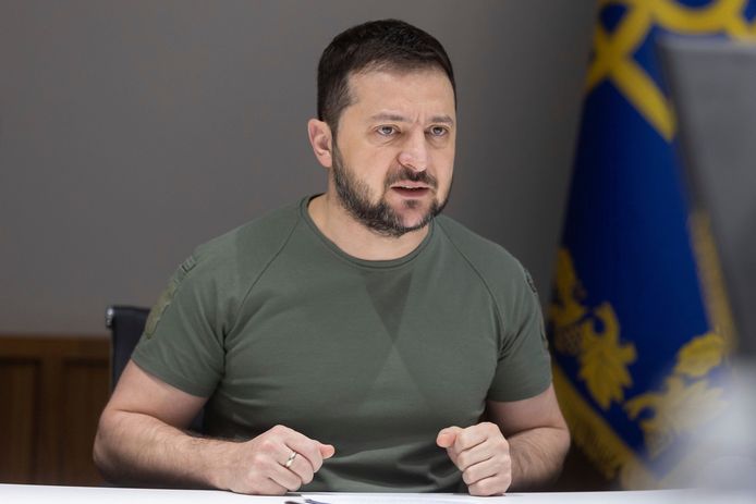 De Oekraïense president Volodymyr Zelenskyy