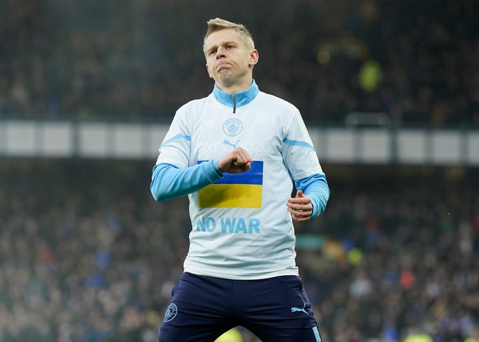 Oleksandr Zinchenko bedankt de fans voor hun steun.
