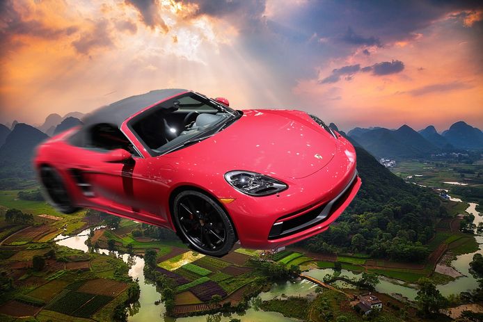 Wordt deze droom straks werkelijkheid? De 'vliegende sportwagen' maakt deel uit van de 'Strategy 2025' van het merk Porsche.