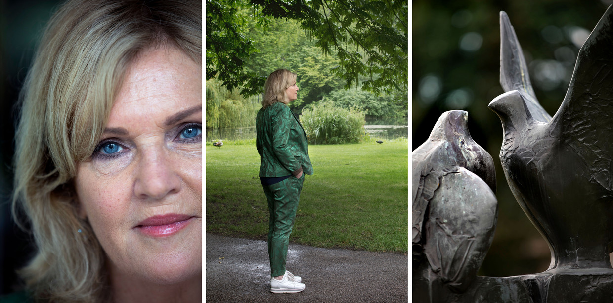 Pia Dijkstra, Tweede Kamerlid D66: 'Het Beeld de twee duiven van Janko Berman symboliseert voor mij keuzevrijheid'.