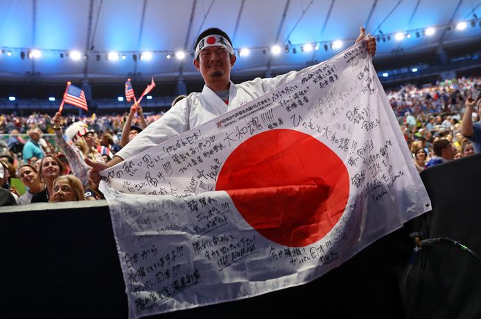 Kazunori Takishima op de Olympische Spelen in Rio.