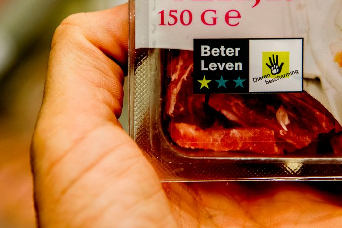 Regulier vlees is ogeschoven naar Beter Leven 1 ster.