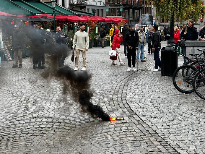 Bengaals vuur op Markt in Brugge.