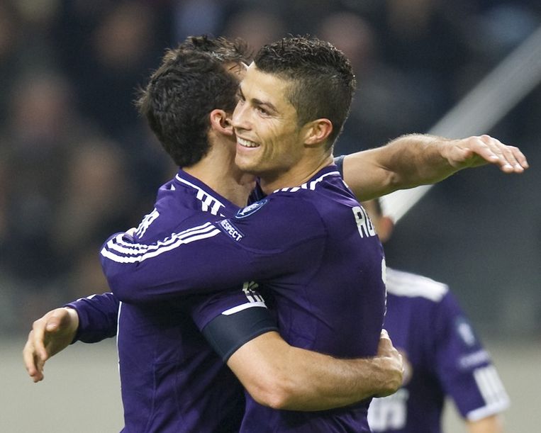 Ronaldo viert zijn goal Beeld anp