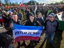 Dag voor de verkiezingen opnieuw boerenprotest, nu in Den Bosch: ‘Haagse stront steelt boer z’n grond’