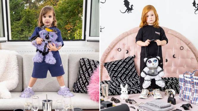 Modemerk Balenciaga verwijdert foto’s van meisjes met ‘bondagebeertjes’ na bakken kritiek