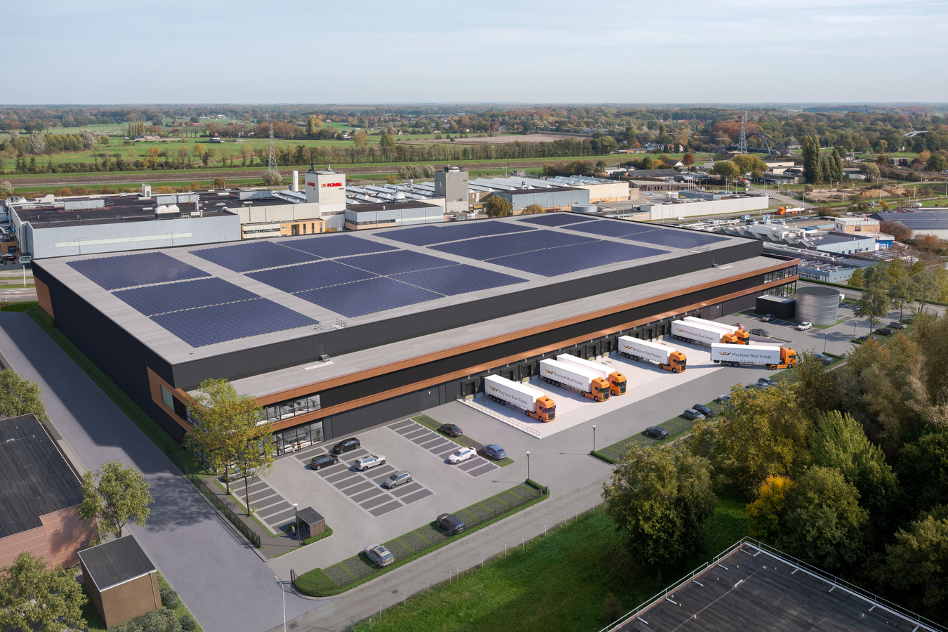 Welk bedrijf gaat dit grote distributiecentrum bij entree van Zutphen
