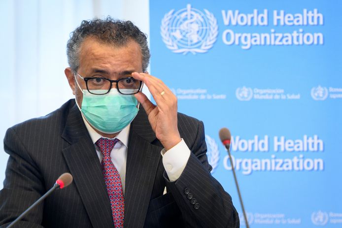 Directeur-generaal van de WHO Tedros Adhanom Ghebreyesus.